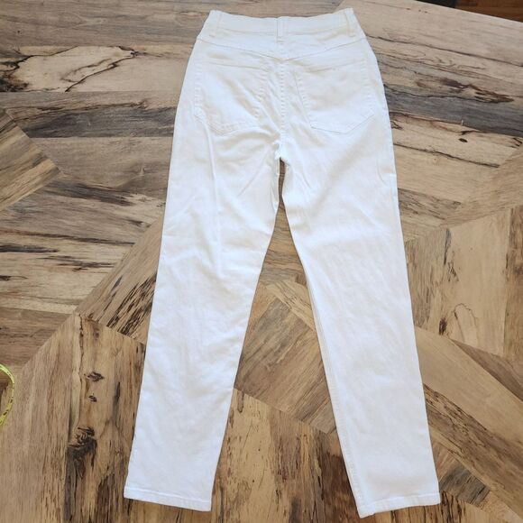 Vintage Cherokee White High Rise Straight Leg Jeans Sz 6 - Picture 4 of 8